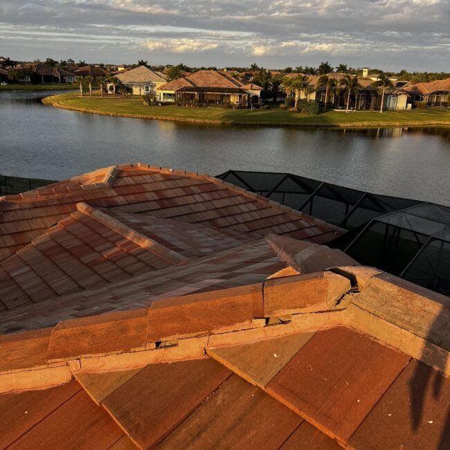 Close-up of roofing work demonstrating Gotcha Covered Roofing's commitment to quality.